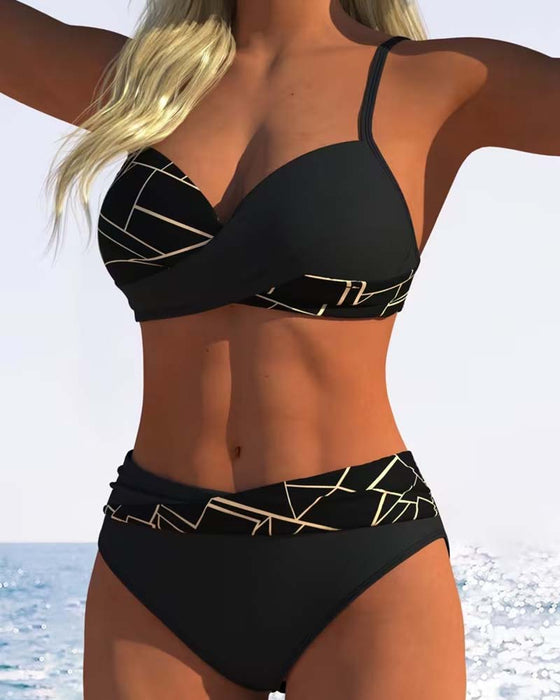 Bikini Spaghettibandjes Kruisbedrukt