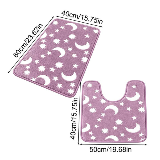 Gloed-In-Het-Donker Koraal Fleece Vloermat