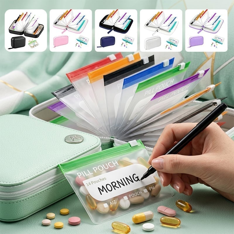 Premium waterbestendige PU reispillendoos set