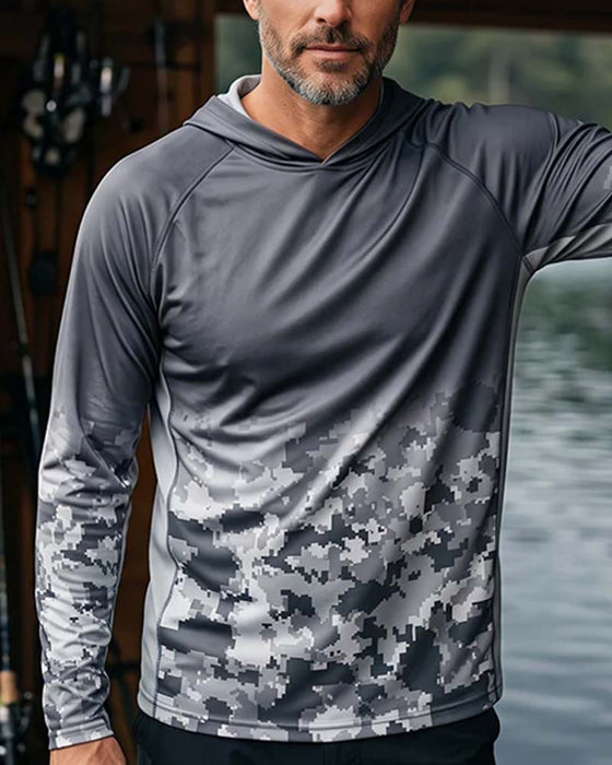 Top Heren Capuchon Camouflage Verloop