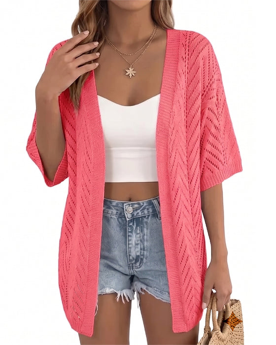 Cardigan Uitsnijding Los Open