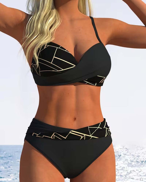 Bikini Spaghettibandjes Kruisbedrukt