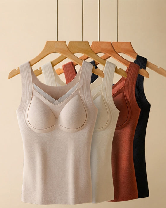 Tanktop Kant Eendelig Ingebouwde Bh