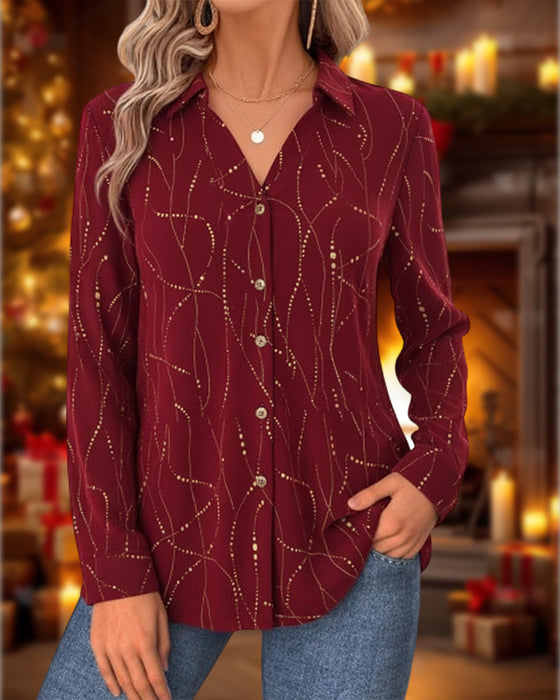 Top Met Steek-Punt Detail, Losse Passform