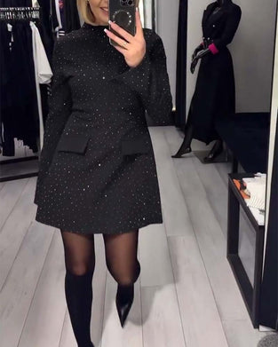 Elegante Jurk Met Subtiele Glans