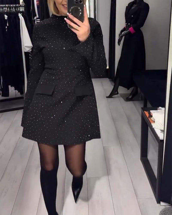 Elegante Jurk Met Subtiele Glans