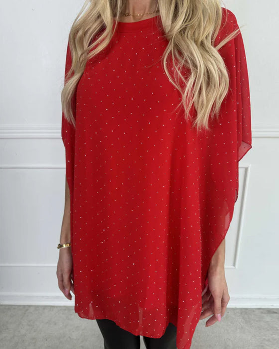 Modieus Overhemd Met Vleermuismouwen