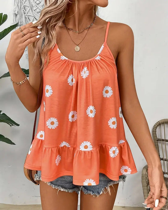 Cami Top Camisole Gedrukt