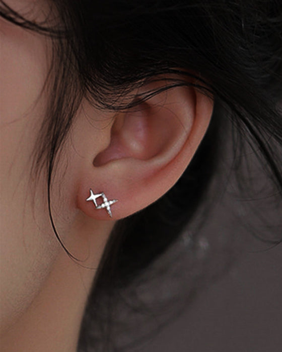 Sterling zilveren ster oorbellen