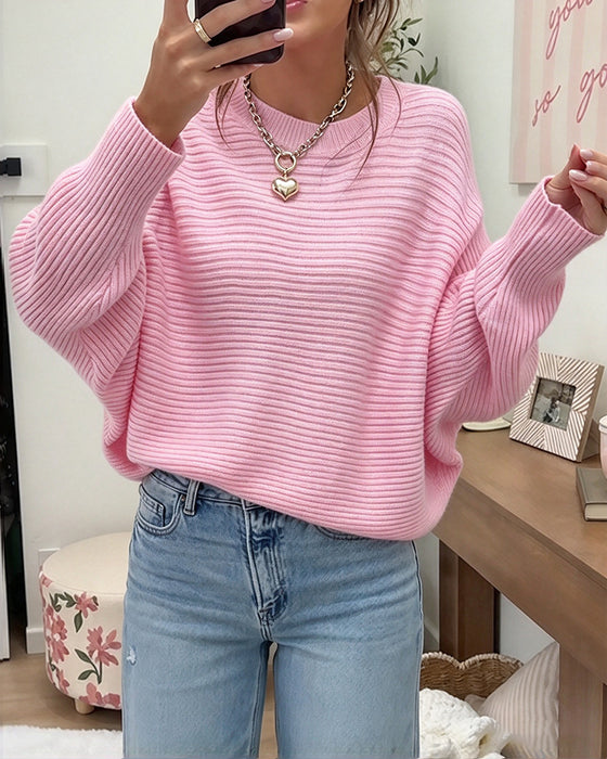 Pullover Stijlvol Vleermuismouw