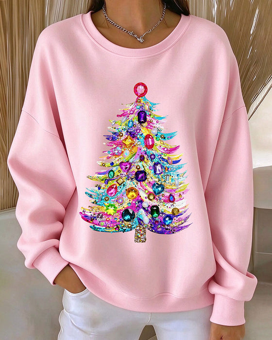 Top Rondhals Pullover Kerstboom
