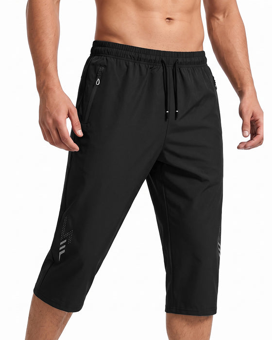 Broek Elastische Taille Zak Rits Trekkoord