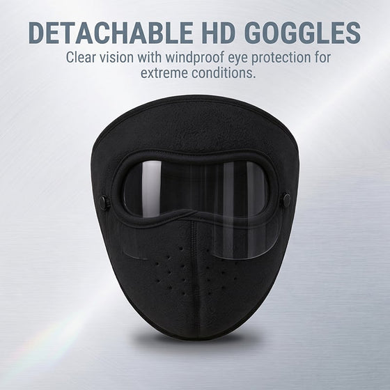 Thermische Oorbescherming Wintergezichtsmasker Met Beschermend Vizier