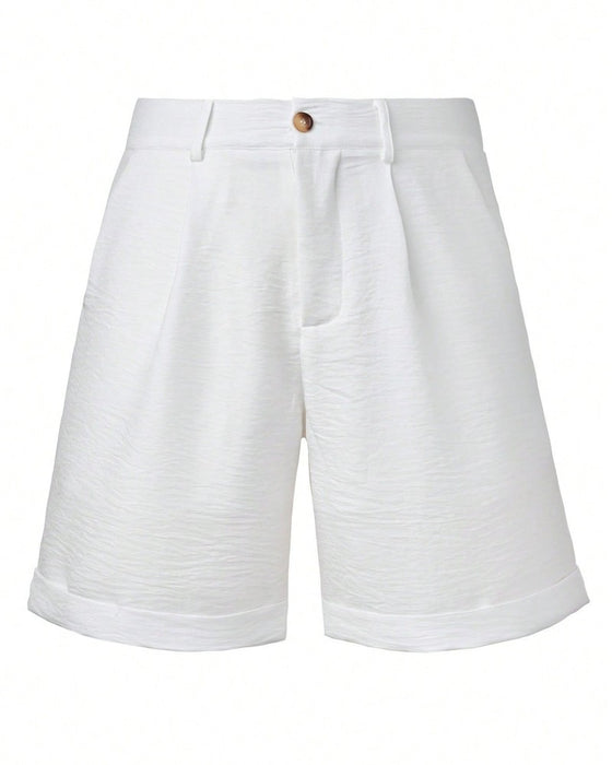 Heren Shorts Casual Effen Kleur