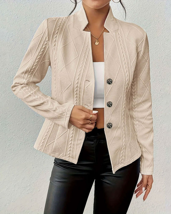 Blazer Jas Effen Geknoopt
