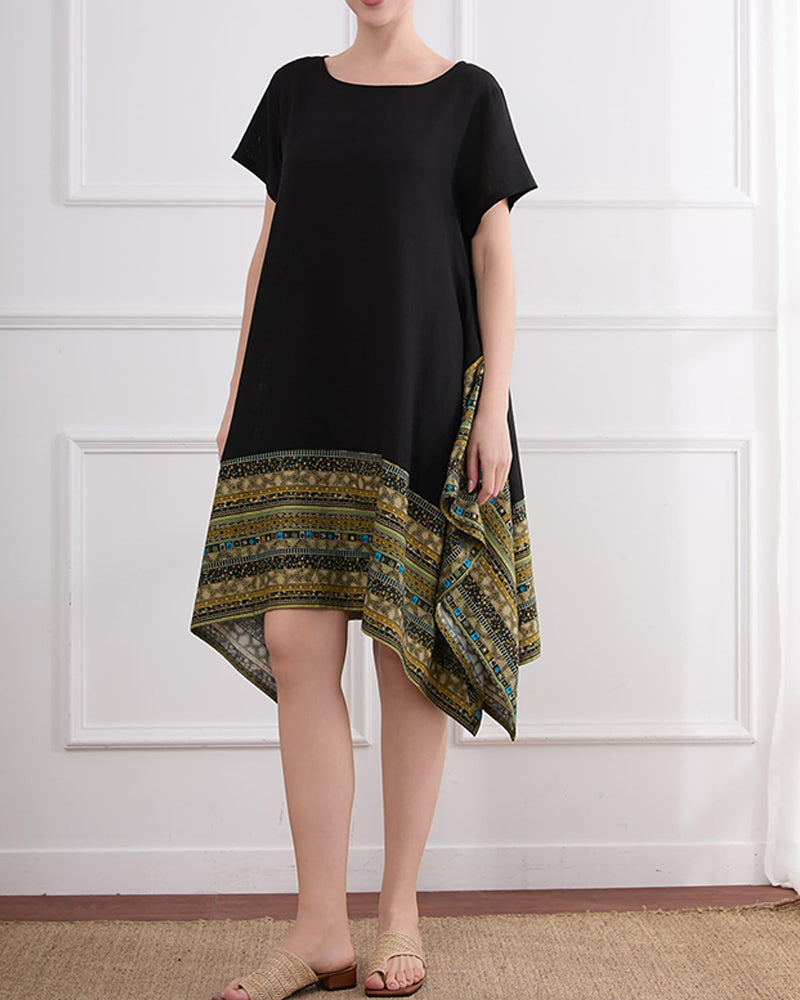 Jurk Bohemian Asymmetrische Zoom