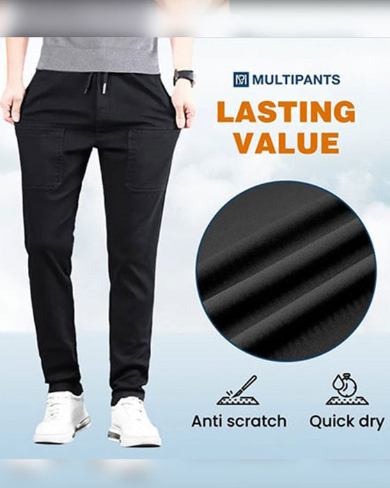 Broek Hoge Stretch Multi-Zak Duurzaam Cargo