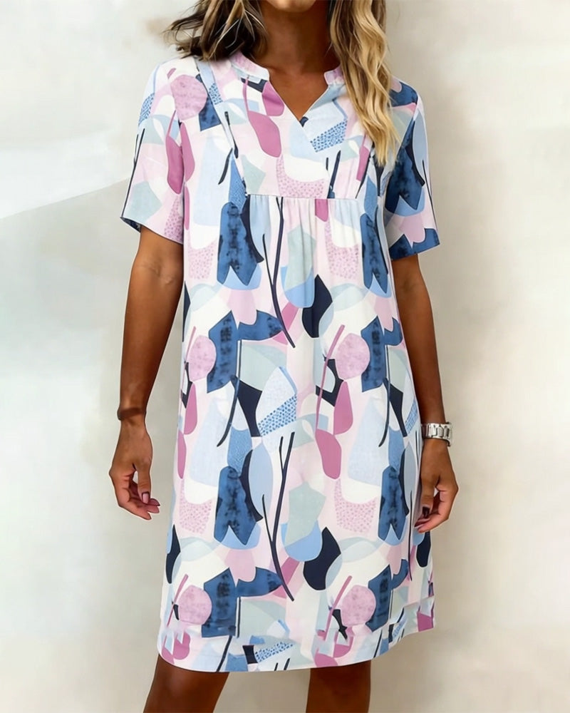 Jurk Geometrisch Patroon Print