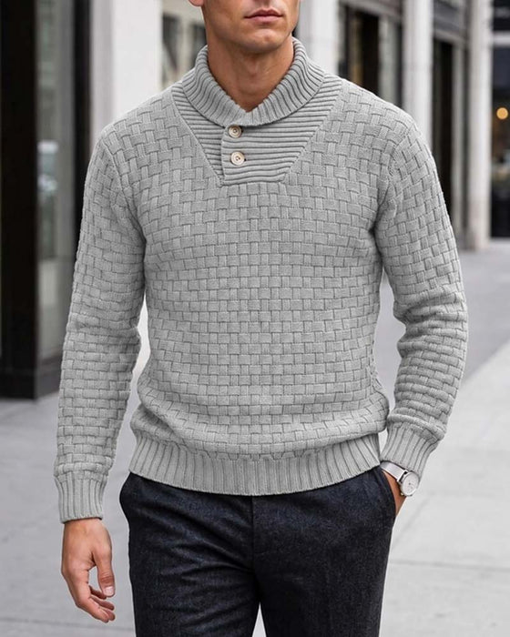 Pullover Heren Geruit Casual