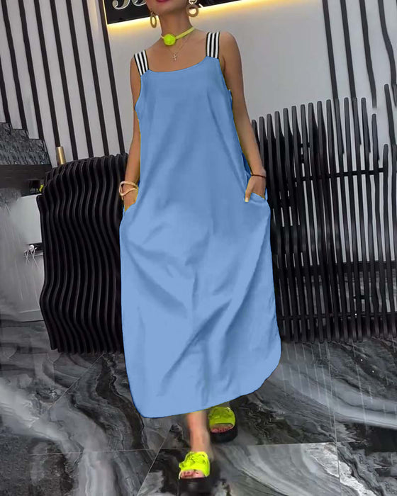 Jurk Gesplitste Schouderbanden Los