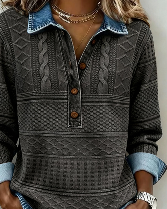 Trui Modieus Half Geknoopt Rever