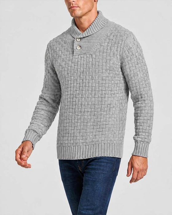 Pullover Heren Geruit Casual