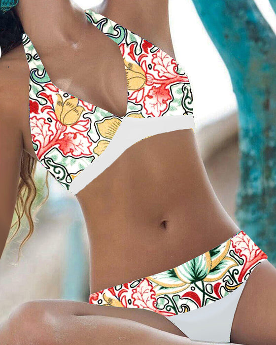 Bikiniset met bloemmotief