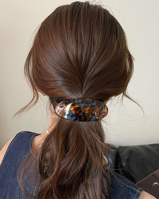 Een-Woord Paardenstaart Haarnaald Geavanceerd Gevoel Pony Klem Half Binden Haar Veer Klem Zijkant Klem Haaraccessoires