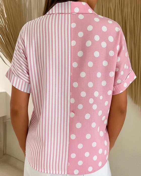 Blouse Reverse Stipje Streep