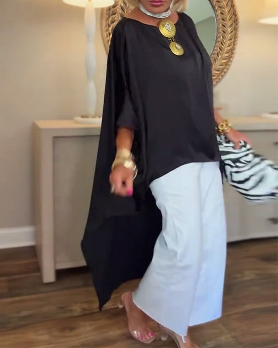 Blouse casual mode onregelmatig los