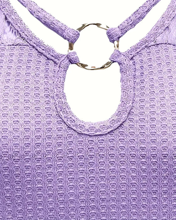 T-Shirt Kant Paneel Gebreid