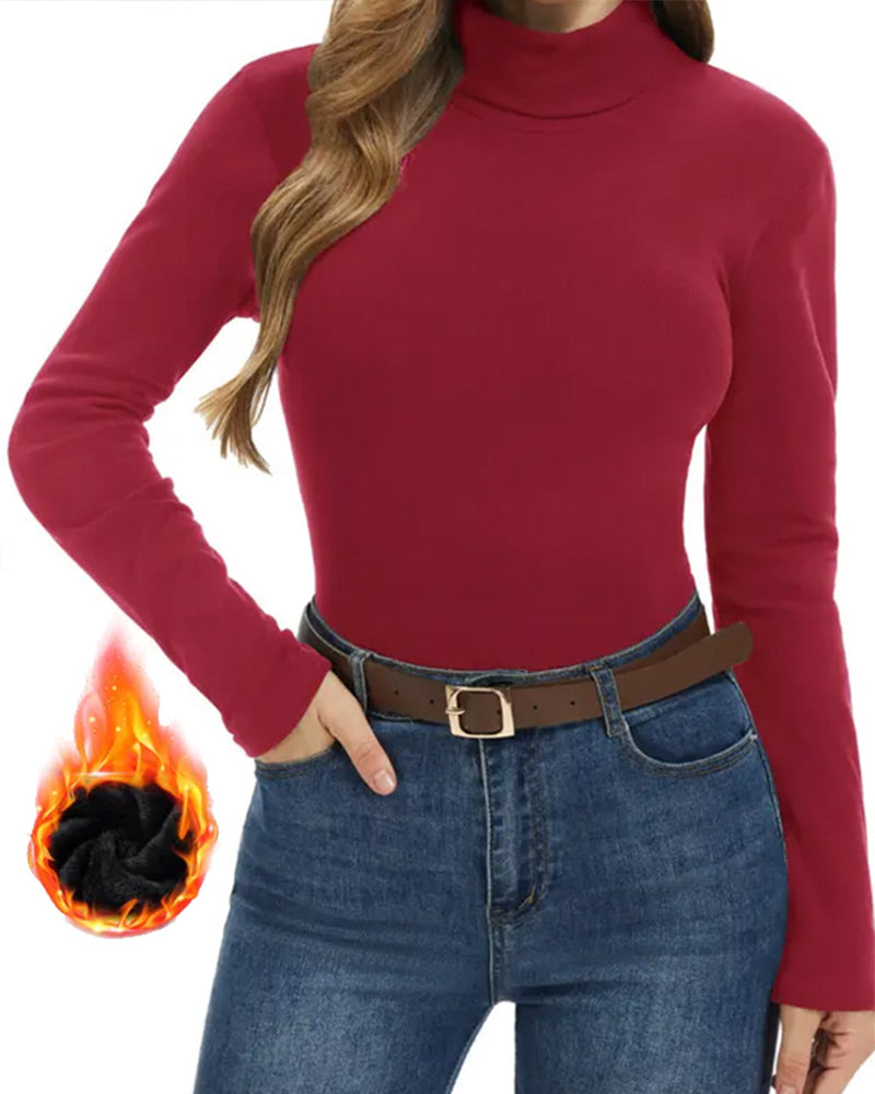 Langmouwige Overhemden Met Fleecevoering