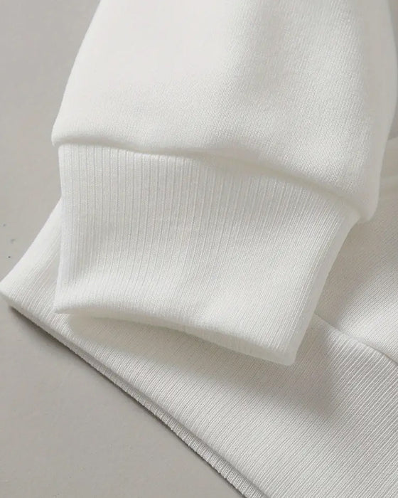 Trui Ronde Hals Gedrukt Wijn Glas