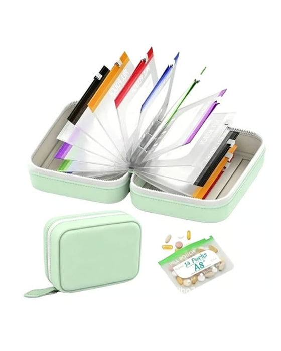 Premium waterbestendige PU reispillendoos set