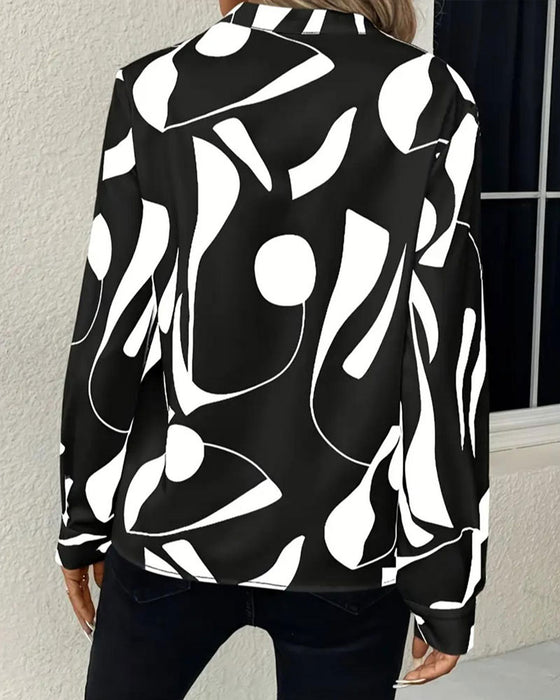 Blouse Abstract Geometrisch Print