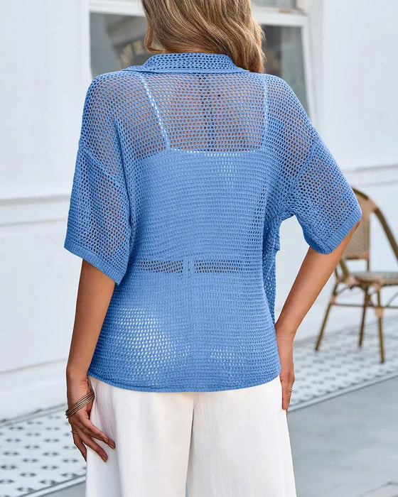 Cardigan Reverse Holle Mesh