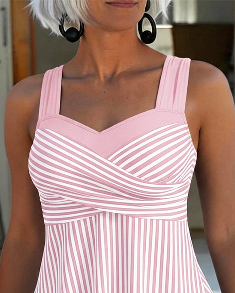 Tankini Gestreept Camisole Tweedelig