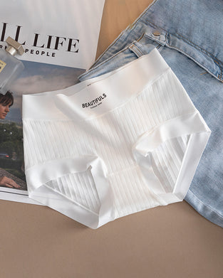 Slip Langvezelig Katoen Hoge Taille