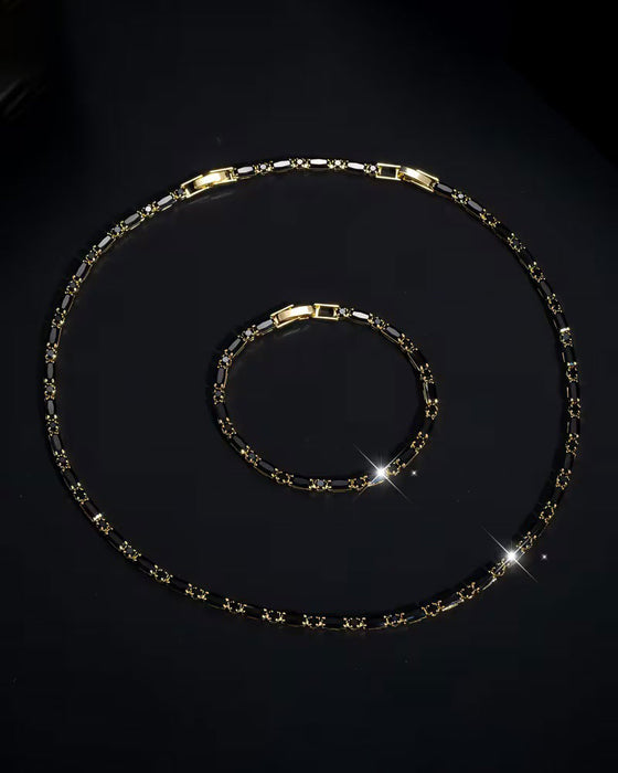 Gepersonaliseerd Verstelbaar Sprankelend Sieraden Set