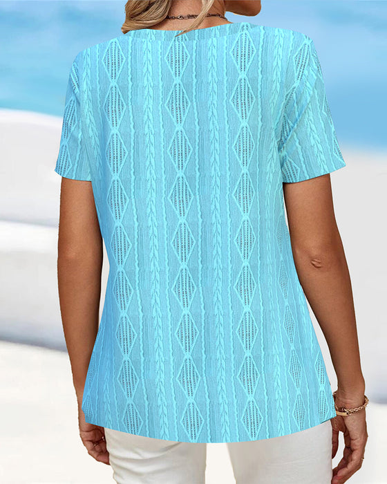 T-Shirt Met Korte Mouwen Hol