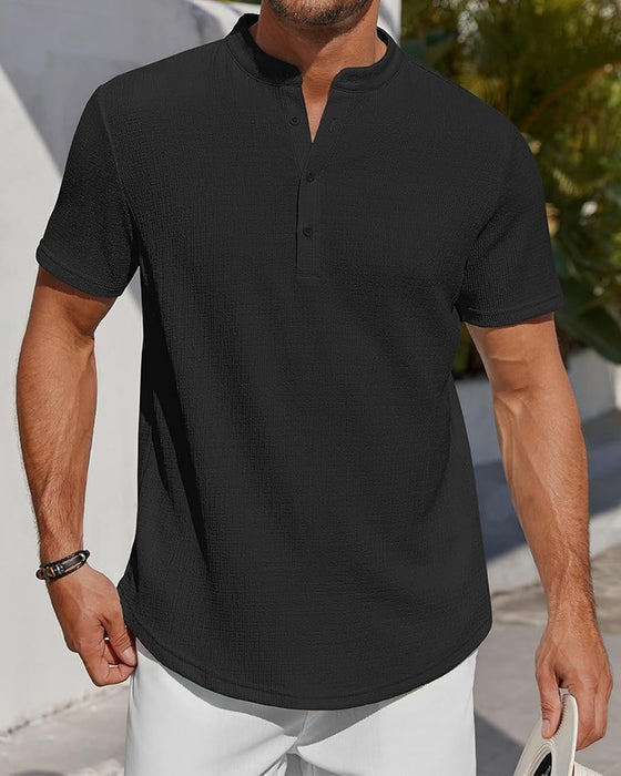 Overhemd Effen Los Henley