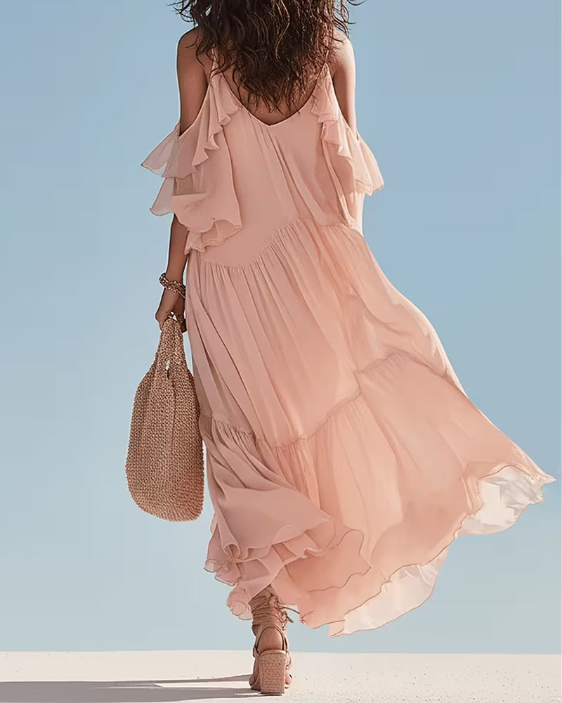 Jurk Camisole Ruffle Casual