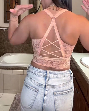 Sexy kanten ondergoed in effen kleur