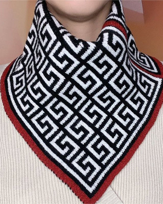 Modieuze veelzijdige driehoeksjaal