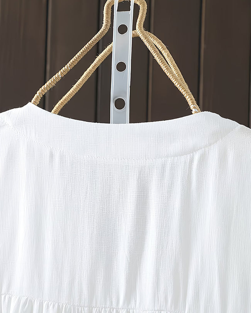 Tanktop Mouwloos Kleine V-Hals