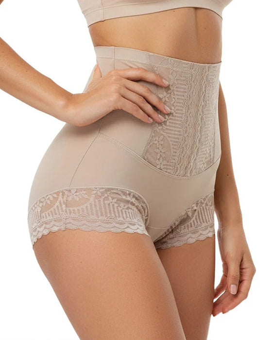 Dames Hoge Taille Kanten Slip Die De Buik Strakt En De Billen Optilt