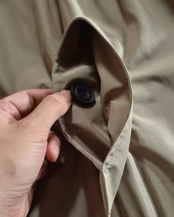 Weerbestendig Lang Jas | Heren Geïsoleerd Knoop Jack Outerwear