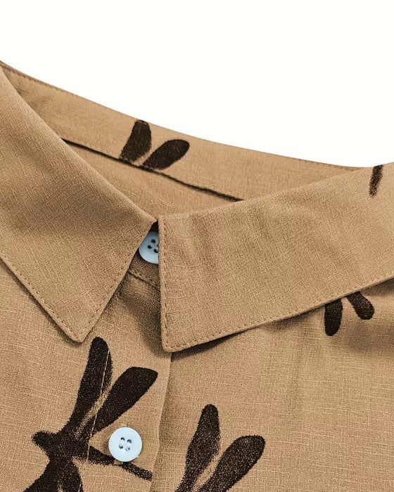 Blouse Libellenprint Lange Mouw