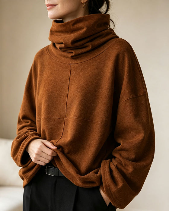 Sweatshirt Turtleneck Lange Mouw Casual