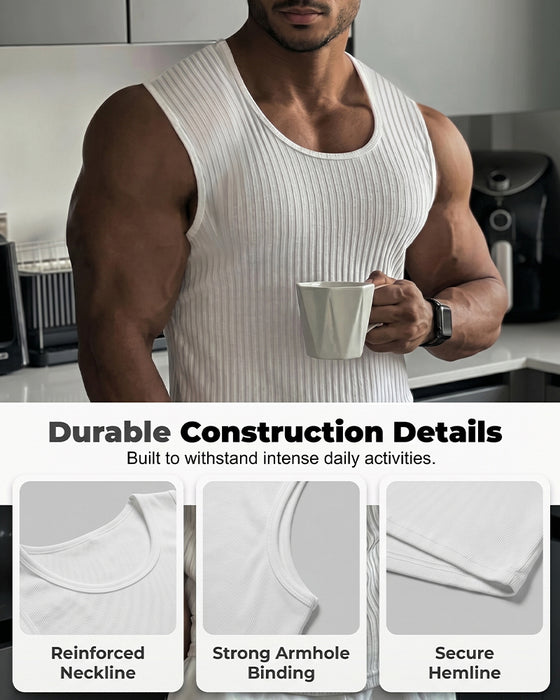 Tanktop Effen Verticale Streep